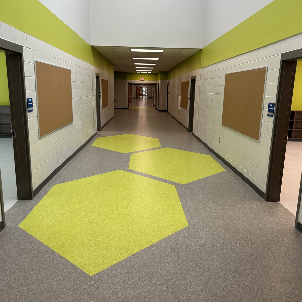 Flooring at Abner Creek Middle School