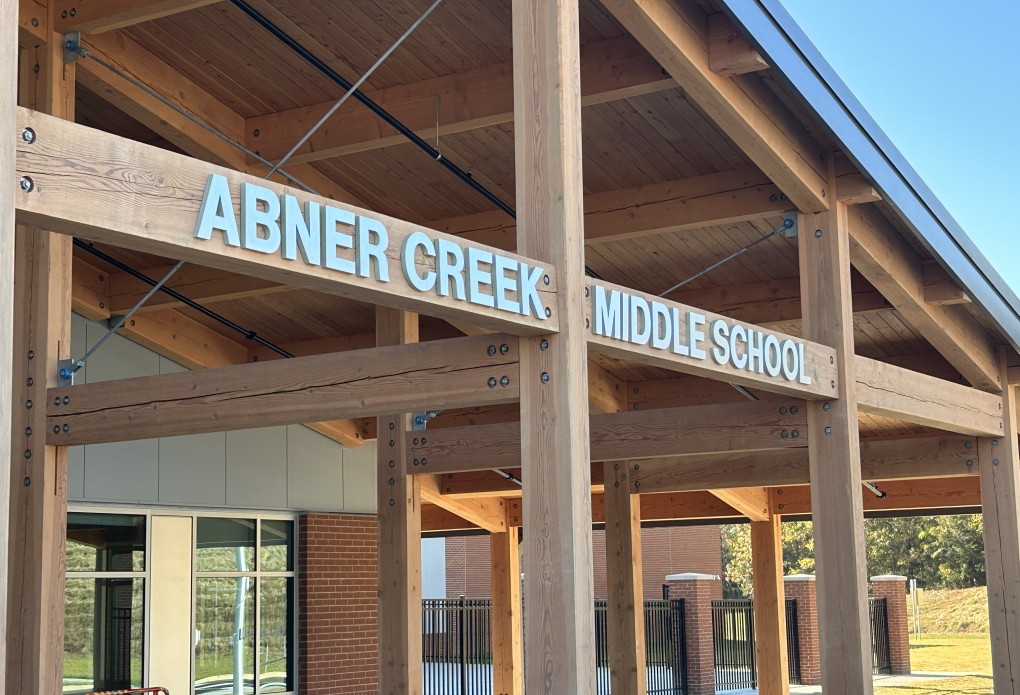 Flooring at Abner Creek Middle School by Hodge Floors